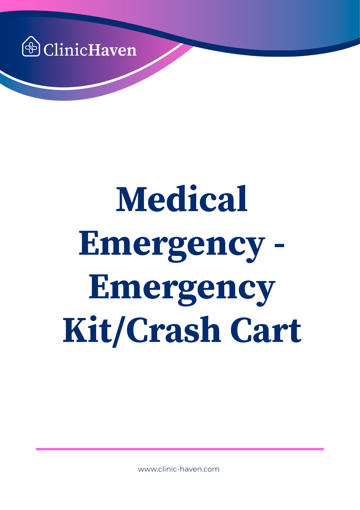 Medical Emergency, Emergency Kit/Crash Cart
