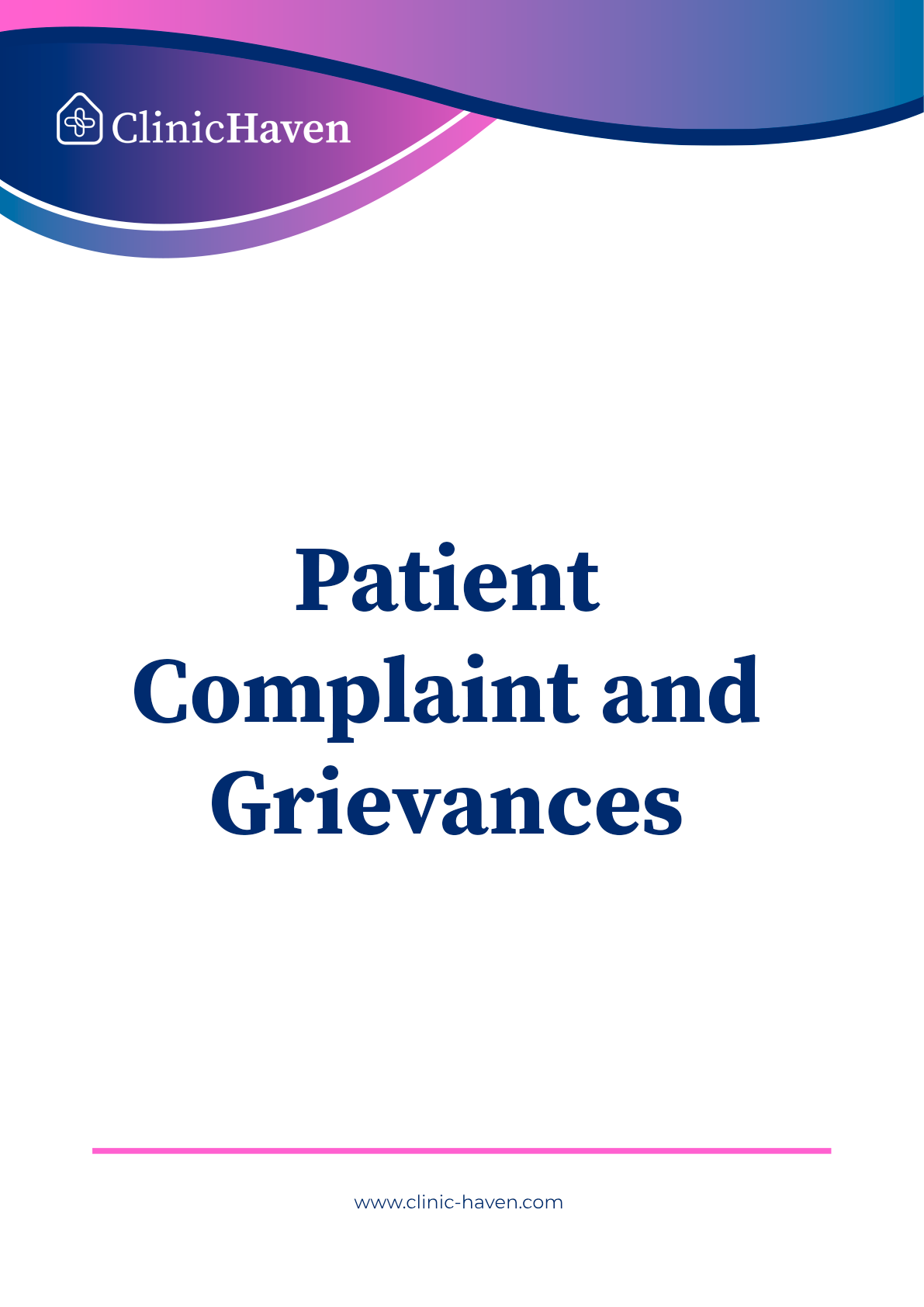 Patient Complaint and Grievances Policy